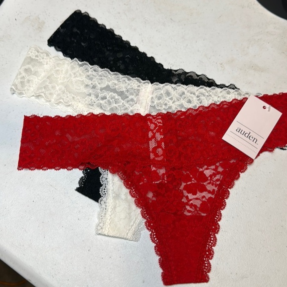 Auden lace thong 3 pack